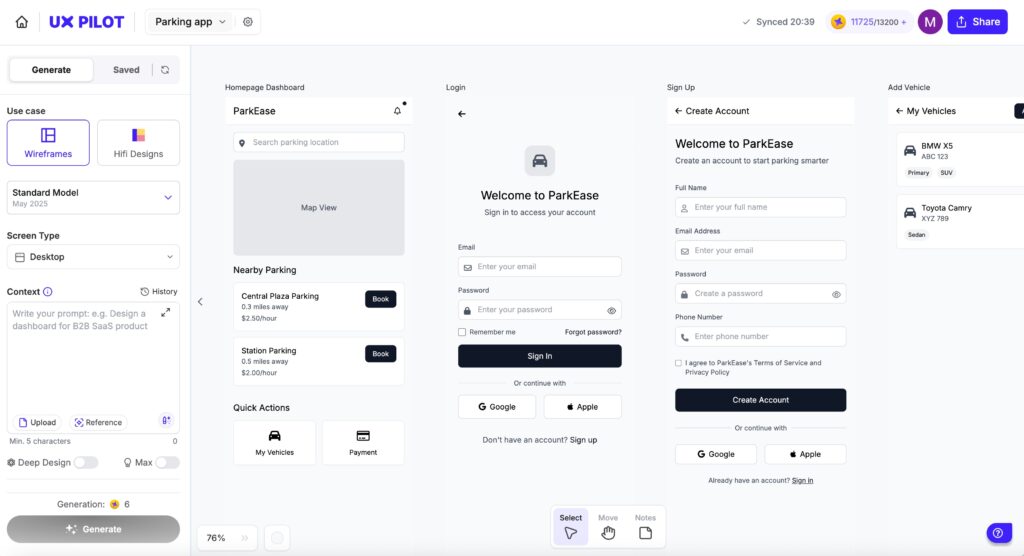 UX Pilot – an AI-driven UX design tool that quickly generates wireframes and high-fidelity prototypes, streamlining user experience design in 2025.